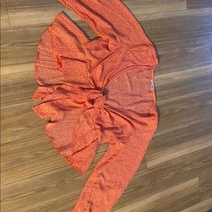 Fashion Nova- Ready When you are Ruffle Blouse